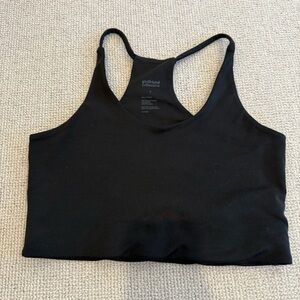Girlfriend Collective Black Float Racerback Bra